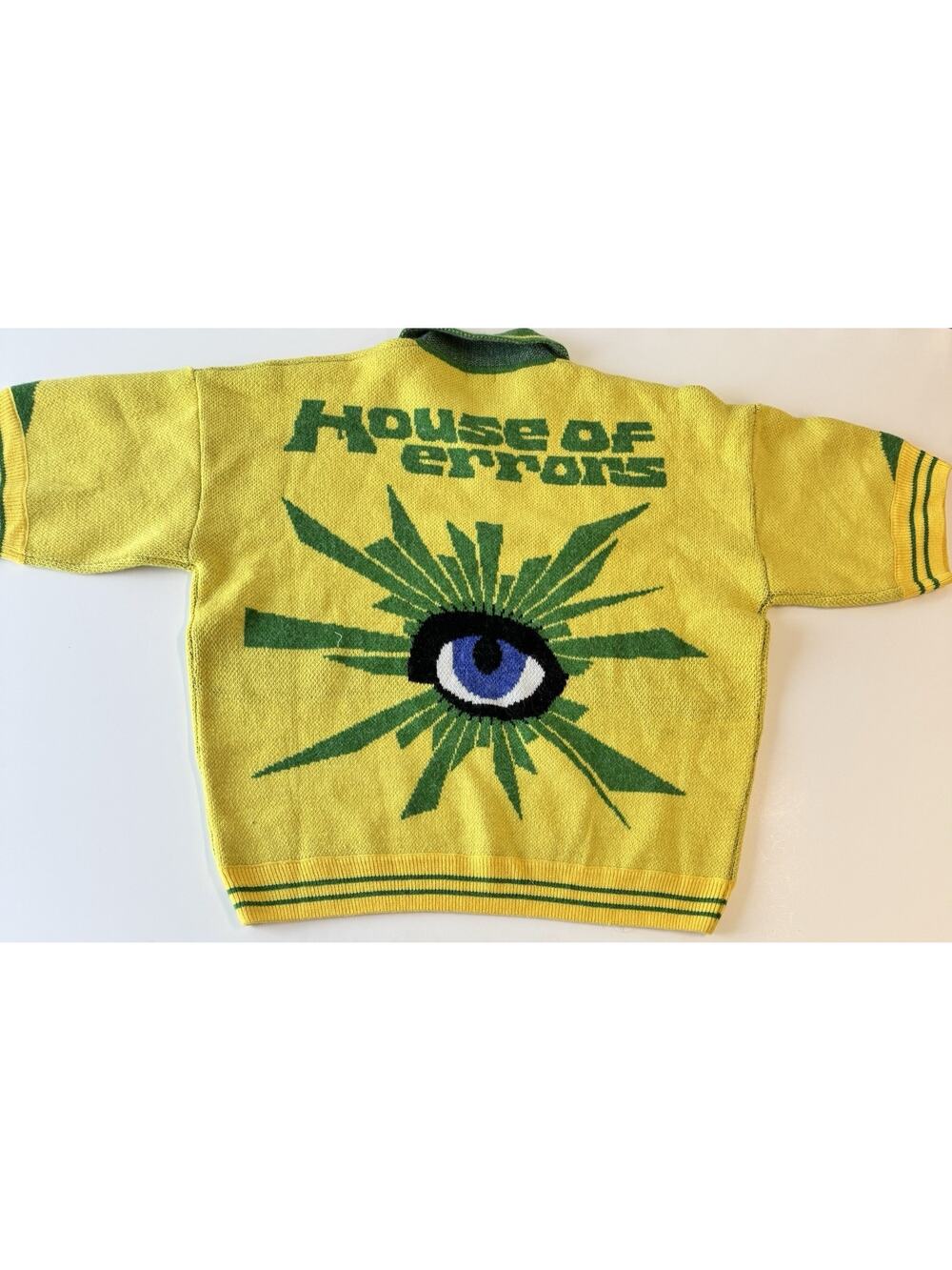 House of Errors Knitted Football Top R2O Yellow-XXL